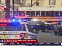 Orange County school bus involved in crash