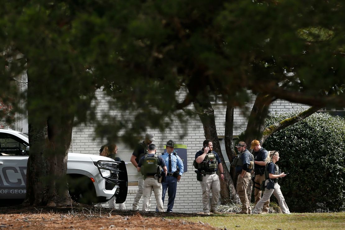 Law enforcement search an Athens apartment complex after executing a search warrant and taking Jose Antonio Ibarra into custody.