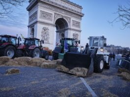 farmers protesting