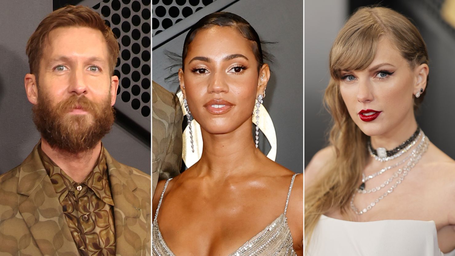 Calvin Harris, Vick Hope and Taylor Swift.