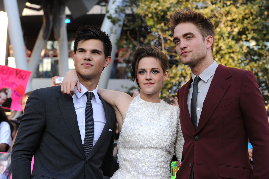 Taylor Lautner, Kristen Stewart and Robert Pattinson at the 