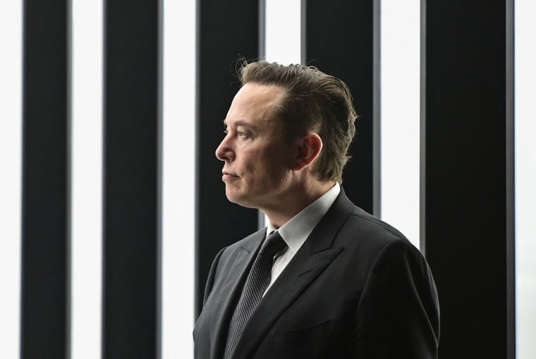 Elon Musk at Tesla's 