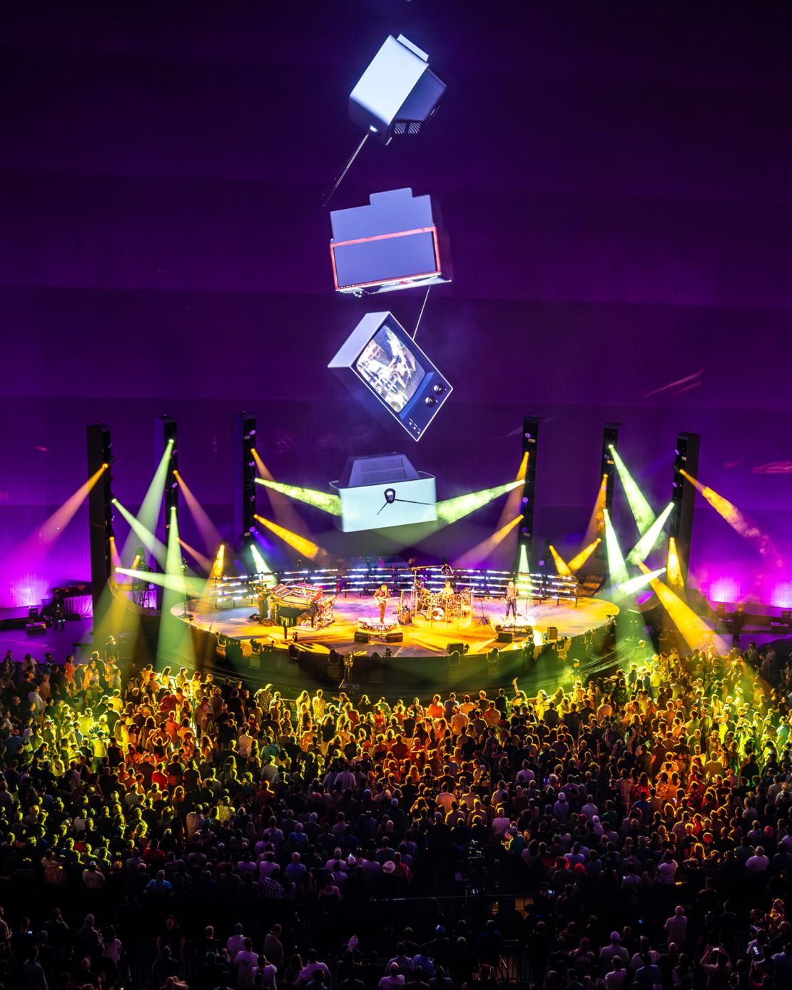 Phish performing Thursday at Sphere. “I could see the audience so clearly,