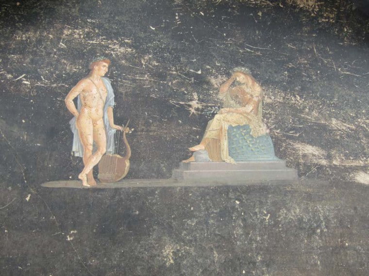 A fresco depicting Apollo and Cassandra.