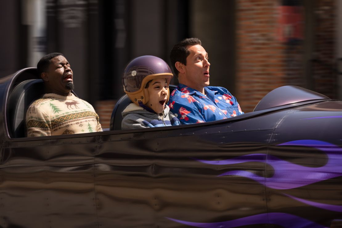 Lil Rel Howery, Benjamin Bottani and Zachary Levi in 