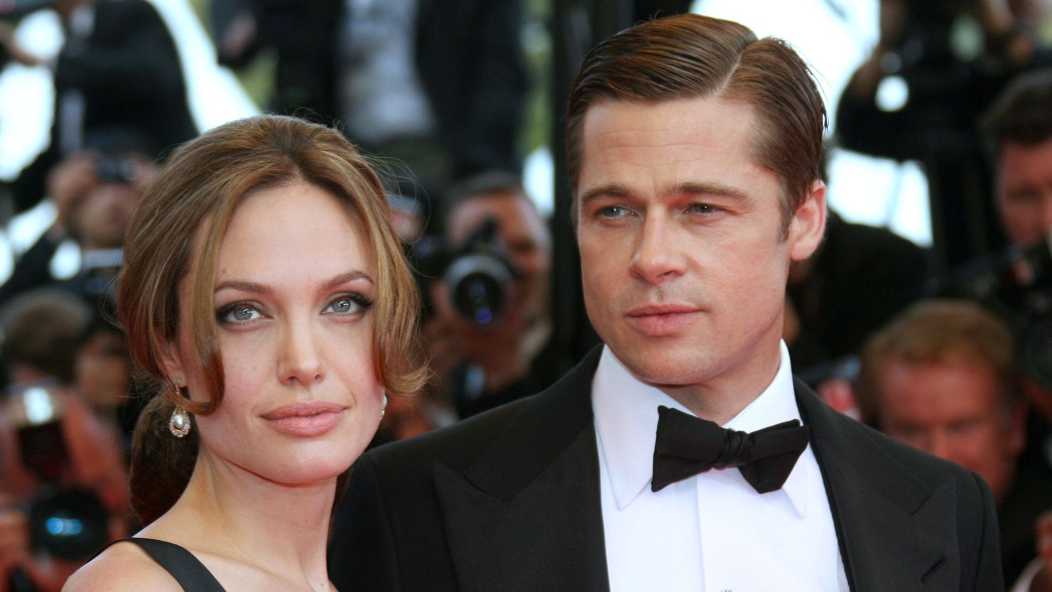 (From left) Angelina Jolie and Brad Pitt at the 2007 Cannes Film Festival in France.