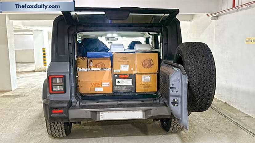 Boot space is tight, especially given the Thar’s size. Packing things needs some planning