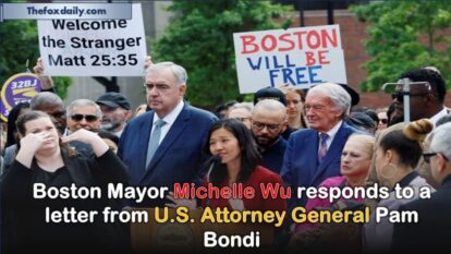 Boston Mayor Michelle Wu responds to a letter from U.S. Attorney General Pam Bondi Boston Mayor Michelle Wu responds to a letter from U.S. Attorney General Pam Bondi