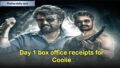Day 1 box office receipts for Coolie: Lokesh Kanagaraj’s film earns Rs 170 cr globally, and Rajinikanth had his best start of his career