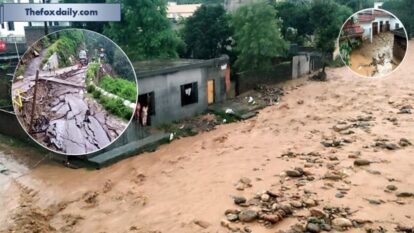 Debris and mud accumulated in a residential area following a cloudburst, in Kathua, Sunday, Aug. 17, 2025 Debris and mud accumulated in a residential area following a cloudburst, in Kathua, Sunday, Aug. 17, 2025.
