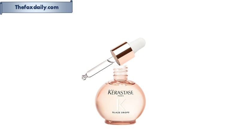 Kérastase Gloss Absolu Glaze Drops Oil-In-Serum For Bouncy, Glossy Hair | Fine To Medium Hair | 2X Glossier Hair | 72H Nutrition | With Wild Rose-In-Oil | 45ml