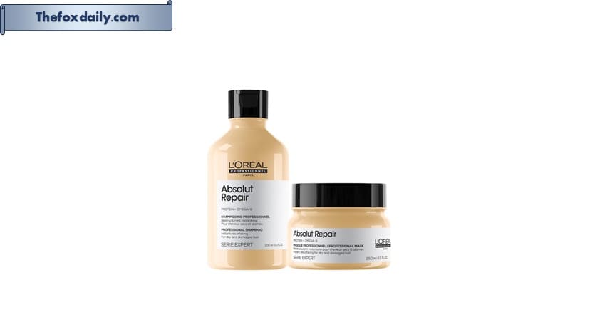 L'Oréal Professionnel Absolut Repair Shampoo With Protein And Gold Quinoa For Dry And Damaged Hair, Serie Expert