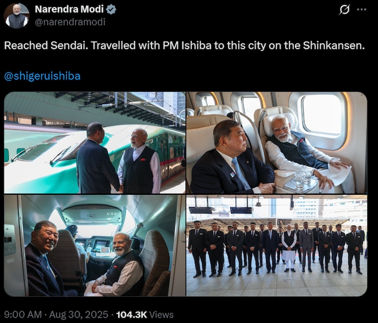 PM Modi met Indian loco pilots undergoing training in Japan