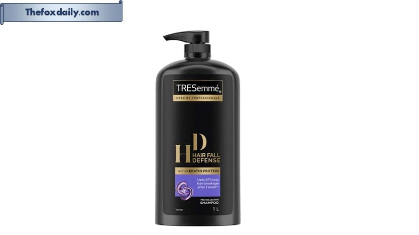 TRESemme Hair Fall Defence Shampoo 1 L, With Keratin for Hair Fall Control and Longer, Stronger Hair - Anti Hairfall for Damaged Hair, For Men & Women