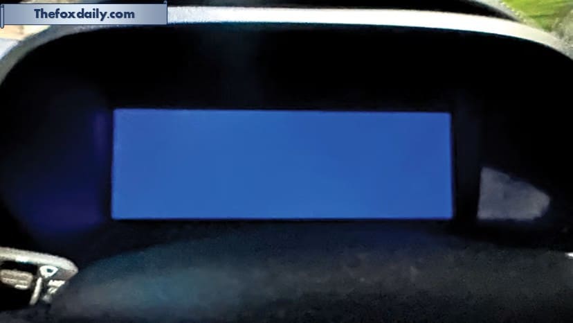 The instrument cluster and touchscreen blacked out a few times while driving and turned back on on their own