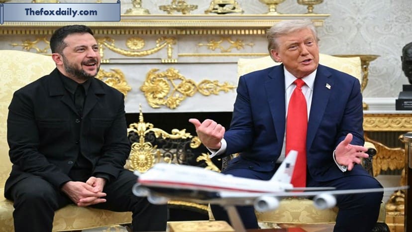 Zelensky and Trump meeting in the Oval Office on August 18, 2025