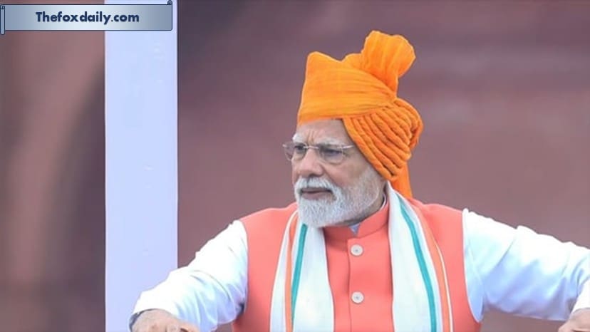 PM Narendra Modi addresses nation from Red Fort on 79th Independence day(YouTube/DD News)