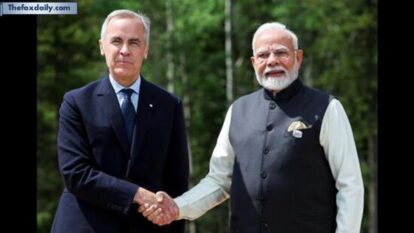 Canadian Prime Minister Mark Carney (left) met Indian Prime Minister Narendra Modi at the 51st G7 Summit, in Kananaskis in June.