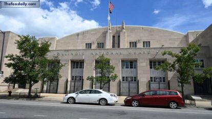 Exterior view of the Illinois Army National Guard building Exterior view of the Illinois Army National Guard building