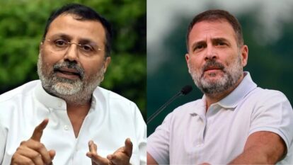 Nishikant Dubey and Rahul Gandhi Nishikant Dubey and Rahul Gandhi