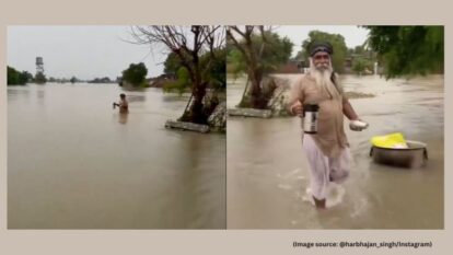 On Tuesday, the Punjab government declared all 23 districts as flood-affected, informing that the floods have claimed 30 lives and impacted over 3.5 lakh people so far (Image source: @harbhajan_singh/Instagram) On Tuesday, the Punjab government declared all 23 districts as flood-affected, informing that the floods have claimed 30 lives and impacted over 3.5 lakh people so far (Image source: @harbhajan_singh/Instagram)