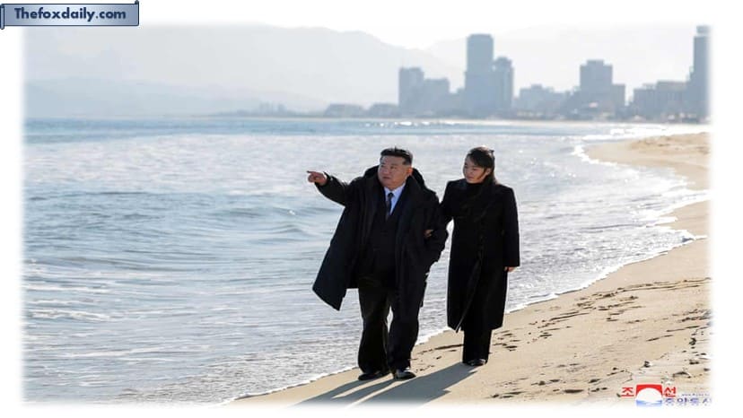 North Korean leader Kim Jong-un and his daughter Kim Ju-ae in 2024