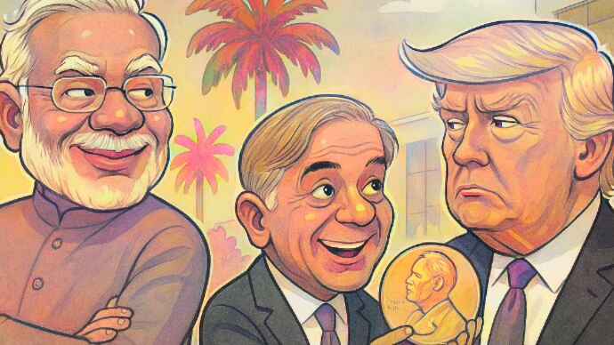 PM Modi stays away from Trump’s ‘Sharm-naak’ Gaza circus, Shehbaz stays staged