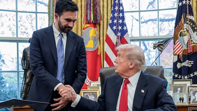 US President Donald Trump and New York City Mayor-elect Zohran Mamdani.