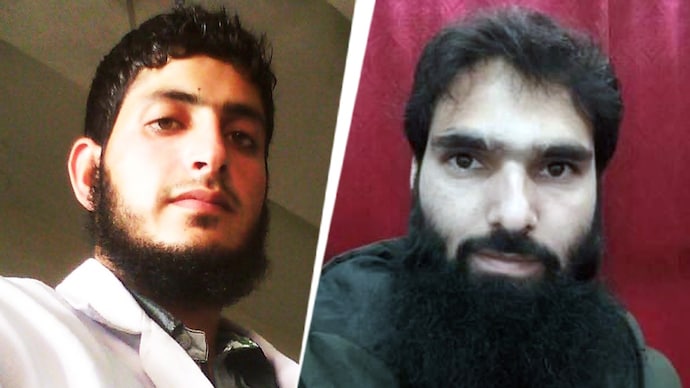 Muzamil Shakeel (L) and Adeel Ahmad Rather has been arrested by J&K Police. (Photo: India Today)