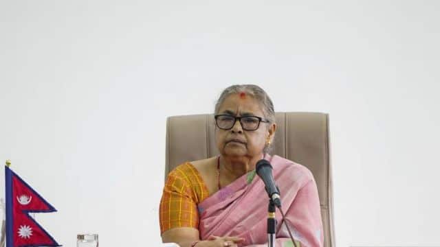 PM Karki visits Nepal Army HQ, seeks support for peaceful poll