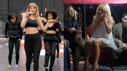 Kelce, Sabrina, and other characters can be seen in Taylor Swift's End of an Era trailer. Observe