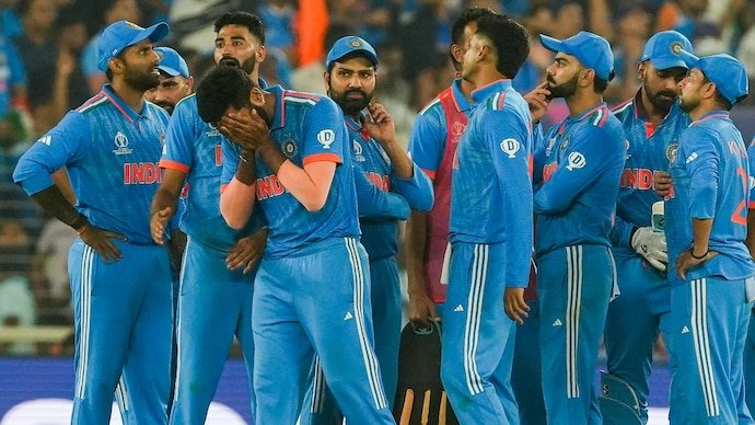 Indian Cricket Team during ODI World Cup 2023 final