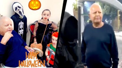 RJD chief Lalu Yadav celebrating Halloween with his grandchildren appeared on social media RJD chief Lalu Yadav celebrating Halloween with his grandchildren appeared on social media