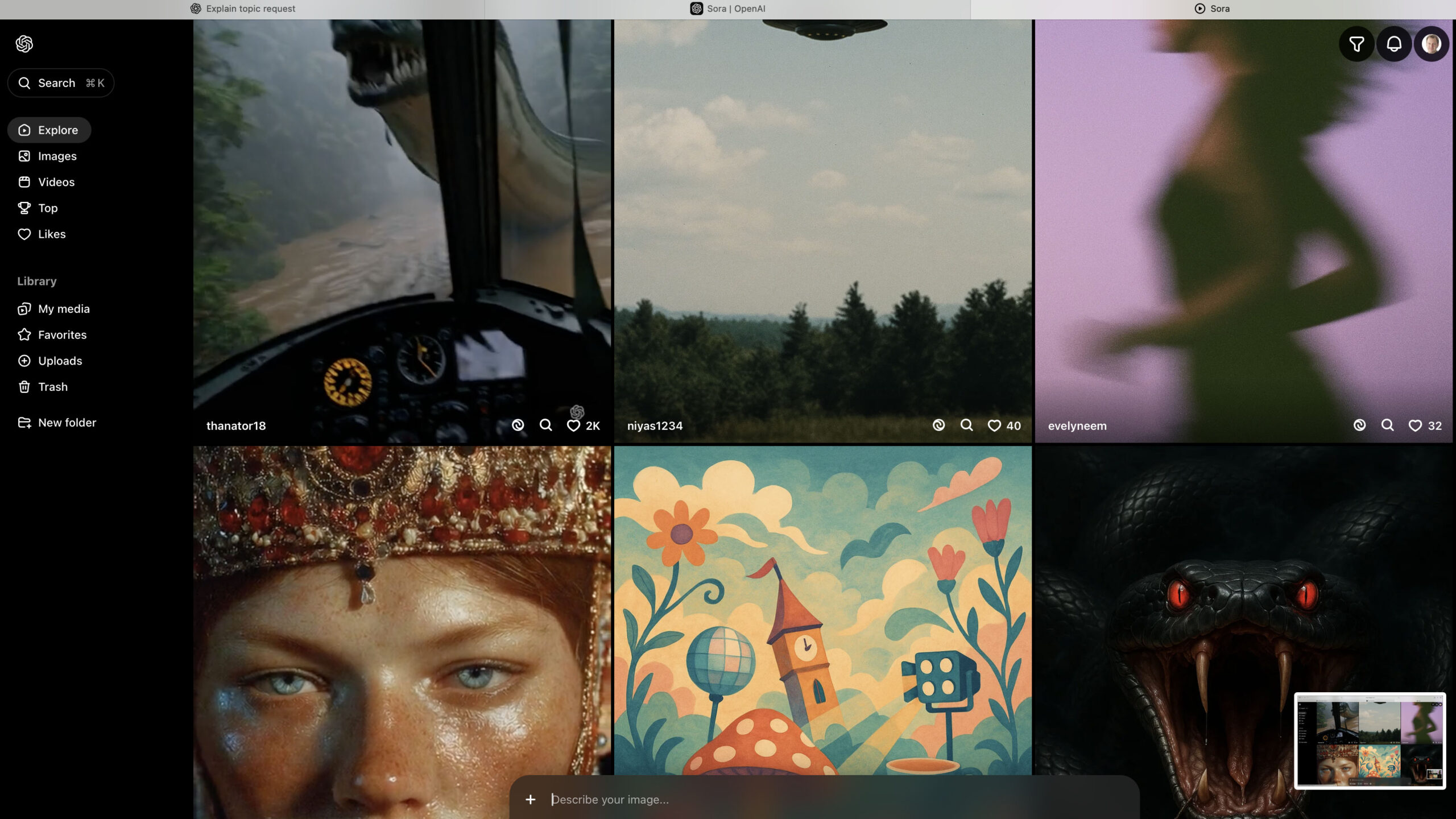 Sora video generation