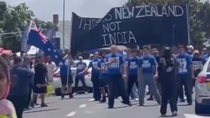 sikh procession nagar kirtan faces protest by new zealanders in auckland haka dance tell them this is not india