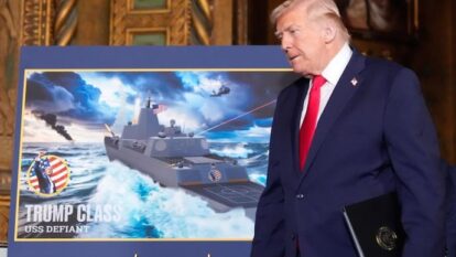 Trump said the battleships would combine missiles with traditional naval guns