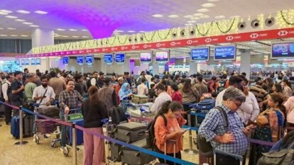 Delhi Airport issued an advisory warning of “operational challenges” and urged travellers to check their flight status before leaving for the terminal.