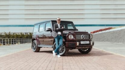 Santosh Iyer, Managing Director and CEO, Mercedes-Benz India with the new G450d.