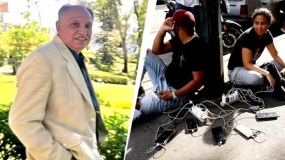 Sunil Malhotra (left), an Indian residing in Caracas, explained what unfolded after the US strikes.