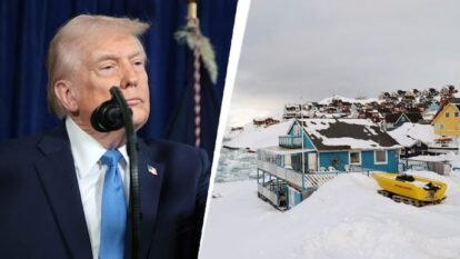 Trump is mocked when he sets his gaze on territory, saying that Greenland's defenses are two dog sleds.