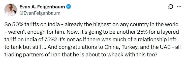 Trump and India trade tensions continue to escalate