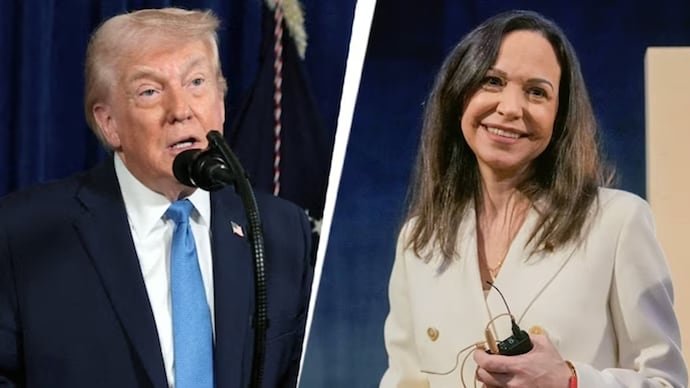 Nobel laureate Maria Corina Machado presents Peace Prize medal to Trump amid Venezuela crisis