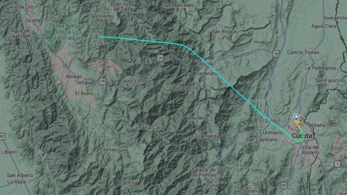 FILE — A view of the Catatumbo region near Colombia’s northeastern border with Venezuela, where the crash occurred.