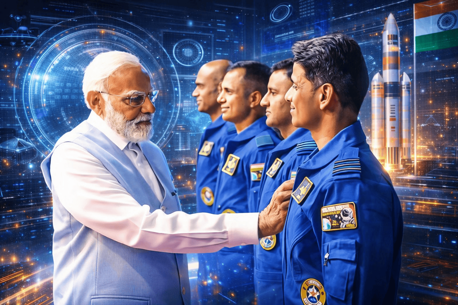 Shubhanshu Shukla Narendra Modi