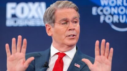 US Treasury Secretary Scott Bessent attends.