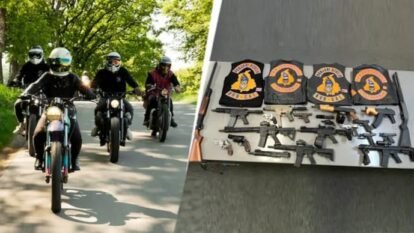 Founder of US based outlaw motorcyle club pleads guilty to owning and dealing illegal firearms.