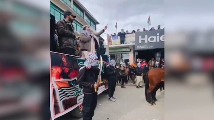 Terrorist Ilyas Kashmiri addressed a gathering of in Rawalkot in Pakistan-occupied Kashmir on February 5.