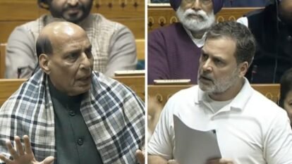 The Lok Sabha witnessed heated scenes on Monday shortly after Rahul Gandhi started his address during the ongoing Parliament Budget Session.