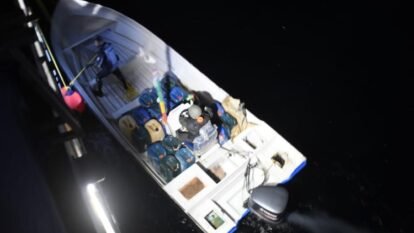 Intercepted speed boat taken to Porbandar for further forensic examination.