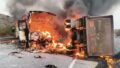 Andhra Pradesh Bus Accident: 14 Dead After Bus Collides with Truck and Catches Fire in Markapuram